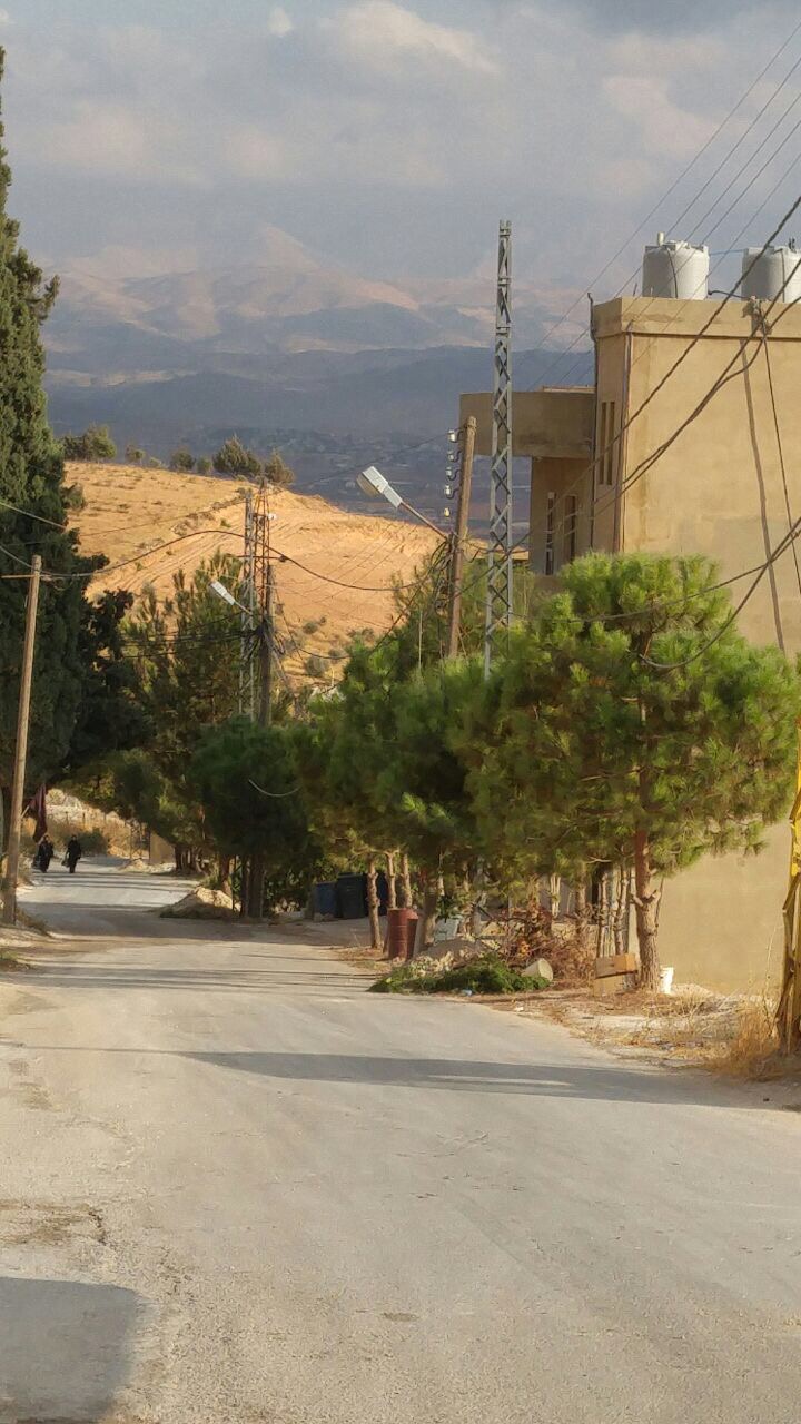 Crane working on pole